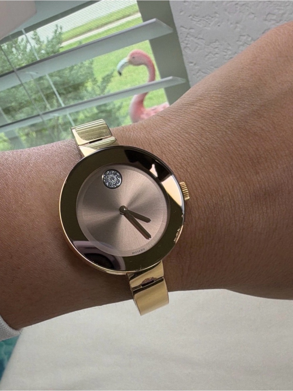 Movado Gold-Tone Minimalist Women's Bracelet Watch